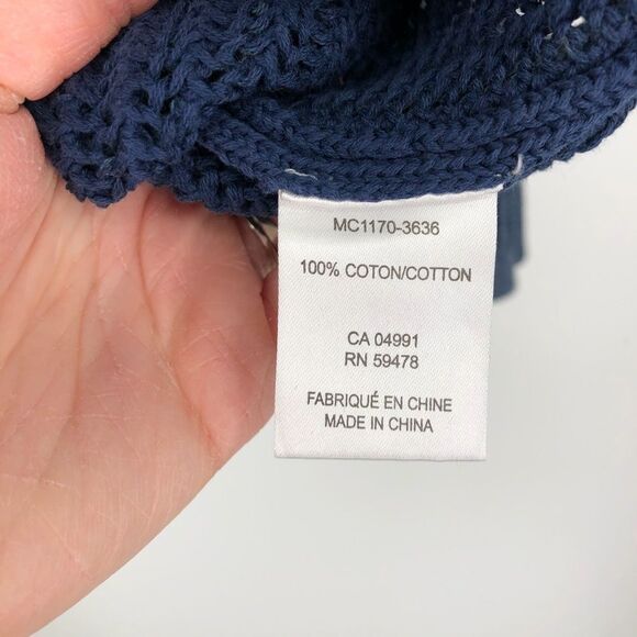 KATHERINE BARCLAY Faded Wash Open Knit Sweater - Picture 9 of 9